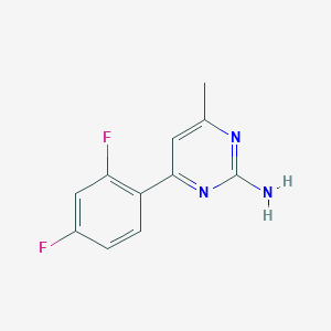 molecular formula C11H9F2N3 B4257956 4-(2,4-difluorophenyl)-6-methyl-2-pyrimidinamine CAS No. 913322-54-0