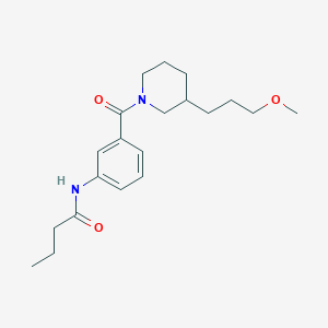 molecular formula C20H30N2O3 B4258002 N-(3-{[3-(3-methoxypropyl)piperidin-1-yl]carbonyl}phenyl)butanamide 