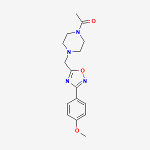 1-acetyl-4-{[3-(4-methoxyphenyl)-1,2,4-oxadiazol-5-yl]methyl}piperazine