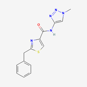 molecular formula C14H13N5OS B4258035 2-benzyl-N-(1-methyl-1H-1,2,3-triazol-4-yl)-1,3-thiazole-4-carboxamide 