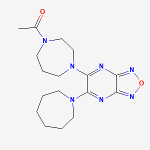 5-(4-acetyl-1,4-diazepan-1-yl)-6-(1-azepanyl)[1,2,5]oxadiazolo[3,4-b]pyrazine