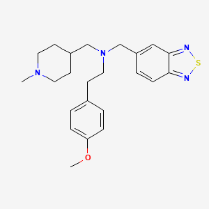 (2,1,3-benzothiadiazol-5-ylmethyl)[2-(4-methoxyphenyl)ethyl][(1-methyl-4-piperidinyl)methyl]amine