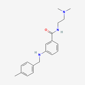 N-[2-(dimethylamino)ethyl]-3-[(4-methylbenzyl)amino]benzamide
