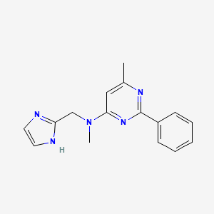 N-(1H-imidazol-2-ylmethyl)-N,6-dimethyl-2-phenylpyrimidin-4-amine