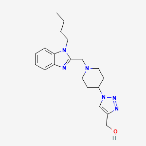 (1-{1-[(1-butyl-1H-benzimidazol-2-yl)methyl]piperidin-4-yl}-1H-1,2,3-triazol-4-yl)methanol