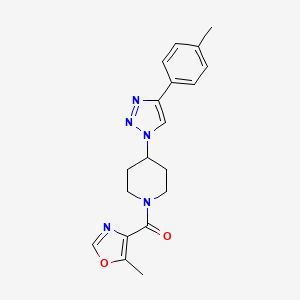 molecular formula C19H21N5O2 B4258162 1-[(5-methyl-1,3-oxazol-4-yl)carbonyl]-4-[4-(4-methylphenyl)-1H-1,2,3-triazol-1-yl]piperidine 