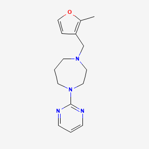 molecular formula C15H20N4O B4258166 1-[(2-methyl-3-furyl)methyl]-4-(2-pyrimidinyl)-1,4-diazepane bis(trifluoroacetate) 