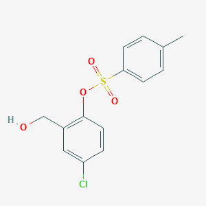 molecular formula C14H13ClO4S B425825 4-Chloro-2-(hydroxymethyl)phenyl 4-methylbenzenesulfonate 