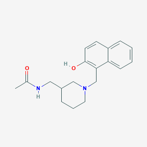 molecular formula C19H24N2O2 B4258315 N-({1-[(2-hydroxy-1-naphthyl)methyl]piperidin-3-yl}methyl)acetamide 