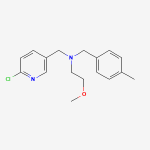 molecular formula C17H21ClN2O B4258329 N-[(6-chloropyridin-3-yl)methyl]-2-methoxy-N-(4-methylbenzyl)ethanamine 