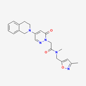 2-[4-(3,4-dihydro-2(1H)-isoquinolinyl)-6-oxo-1(6H)-pyridazinyl]-N-methyl-N-[(3-methyl-5-isoxazolyl)methyl]acetamide
