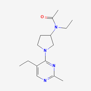 N-ethyl-N-[1-(5-ethyl-2-methylpyrimidin-4-yl)pyrrolidin-3-yl]acetamide