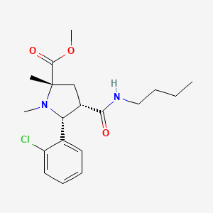methyl (2S*,4S*,5R*)-4-[(butylamino)carbonyl]-5-(2-chlorophenyl)-1,2-dimethyl-2-pyrrolidinecarboxylate