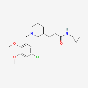 3-[1-(5-chloro-2,3-dimethoxybenzyl)-3-piperidinyl]-N-cyclopropylpropanamide