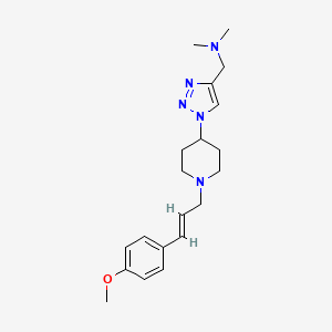 1-(1-{1-[(2E)-3-(4-methoxyphenyl)prop-2-en-1-yl]piperidin-4-yl}-1H-1,2,3-triazol-4-yl)-N,N-dimethylmethanamine