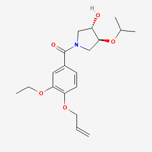 (3S*,4S*)-1-[4-(allyloxy)-3-ethoxybenzoyl]-4-isopropoxypyrrolidin-3-ol