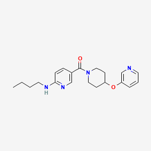 N-butyl-5-{[4-(3-pyridinyloxy)-1-piperidinyl]carbonyl}-2-pyridinamine