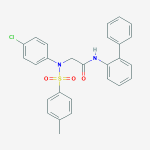N-[1,1'-biphenyl]-2-yl-2-{4-chloro[(4-methylphenyl)sulfonyl]anilino}acetamide