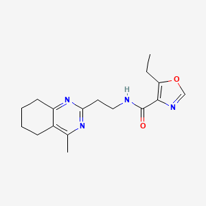 molecular formula C17H22N4O2 B4258703 5-ethyl-N-[2-(4-methyl-5,6,7,8-tetrahydro-2-quinazolinyl)ethyl]-1,3-oxazole-4-carboxamide 