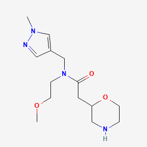 N-(2-methoxyethyl)-N-[(1-methyl-1H-pyrazol-4-yl)methyl]-2-(2-morpholinyl)acetamide hydrochloride