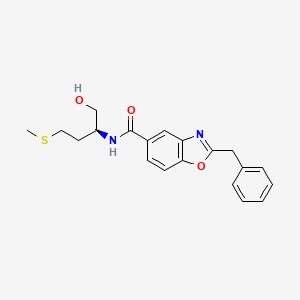 molecular formula C20H22N2O3S B4258764 2-benzyl-N-[(1S)-1-(hydroxymethyl)-3-(methylthio)propyl]-1,3-benzoxazole-5-carboxamide 