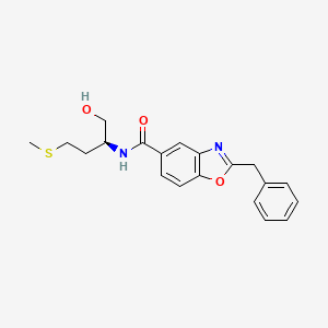 2-benzyl-N-[(1S)-1-(hydroxymethyl)-3-(methylthio)propyl]-1,3-benzoxazole-5-carboxamide