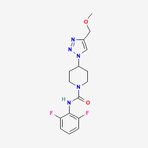 molecular formula C16H19F2N5O2 B4258787 N-(2,6-difluorophenyl)-4-[4-(methoxymethyl)-1H-1,2,3-triazol-1-yl]-1-piperidinecarboxamide 