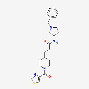 N-(1-benzyl-3-pyrrolidinyl)-3-[1-(1,3-thiazol-4-ylcarbonyl)-4-piperidinyl]propanamide