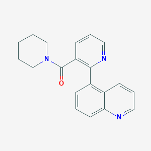molecular formula C20H19N3O B4258824 5-[3-(piperidin-1-ylcarbonyl)pyridin-2-yl]quinoline 