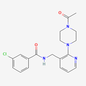 N-{[2-(4-acetyl-1-piperazinyl)-3-pyridinyl]methyl}-3-chlorobenzamide