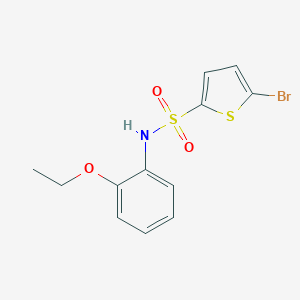 molecular formula C12H12BrNO3S2 B425891 5-bromo-N-(2-ethoxyphenyl)thiophene-2-sulfonamide 
