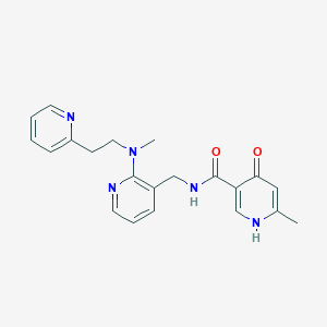 molecular formula C21H23N5O2 B4258917 6-methyl-N-[(2-{methyl[2-(2-pyridinyl)ethyl]amino}-3-pyridinyl)methyl]-4-oxo-1,4-dihydro-3-pyridinecarboxamide 