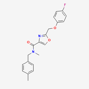 2-[(4-fluorophenoxy)methyl]-N-methyl-N-(4-methylbenzyl)-1,3-oxazole-4-carboxamide