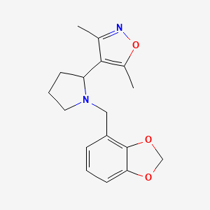 4-[1-(1,3-benzodioxol-4-ylmethyl)pyrrolidin-2-yl]-3,5-dimethylisoxazole