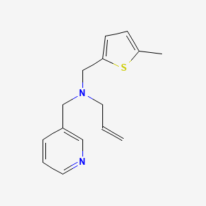 molecular formula C15H18N2S B4259036 N-[(5-methyl-2-thienyl)methyl]-N-(pyridin-3-ylmethyl)prop-2-en-1-amine 