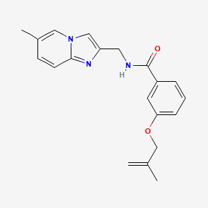 molecular formula C20H21N3O2 B4259042 N-[(6-methylimidazo[1,2-a]pyridin-2-yl)methyl]-3-[(2-methylprop-2-en-1-yl)oxy]benzamide 