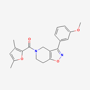 molecular formula C20H20N2O4 B4259050 5-(3,5-dimethyl-2-furoyl)-3-(3-methoxyphenyl)-4,5,6,7-tetrahydroisoxazolo[4,5-c]pyridine 