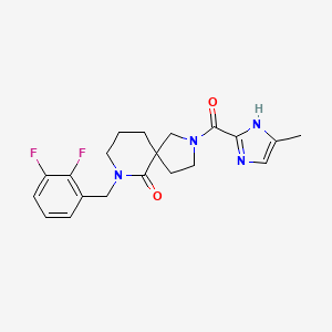 7-(2,3-difluorobenzyl)-2-[(4-methyl-1H-imidazol-2-yl)carbonyl]-2,7-diazaspiro[4.5]decan-6-one