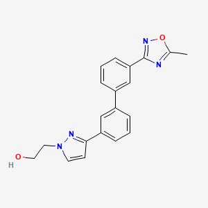 2-{3-[3'-(5-methyl-1,2,4-oxadiazol-3-yl)-3-biphenylyl]-1H-pyrazol-1-yl}ethanol