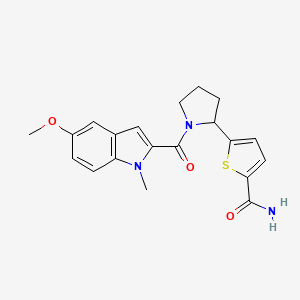 5-{1-[(5-methoxy-1-methyl-1H-indol-2-yl)carbonyl]-2-pyrrolidinyl}-2-thiophenecarboxamide