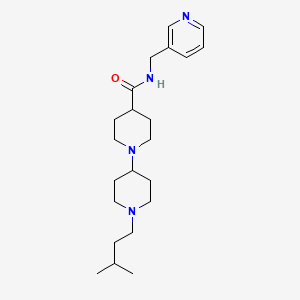 1'-(3-methylbutyl)-N-(3-pyridinylmethyl)-1,4'-bipiperidine-4-carboxamide