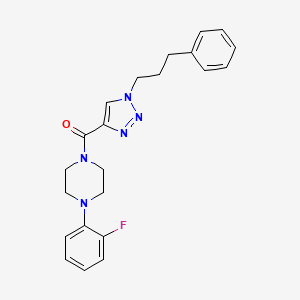 1-(2-fluorophenyl)-4-{[1-(3-phenylpropyl)-1H-1,2,3-triazol-4-yl]carbonyl}piperazine