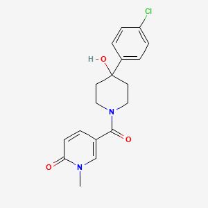 5-{[4-(4-chlorophenyl)-4-hydroxypiperidin-1-yl]carbonyl}-1-methylpyridin-2(1H)-one