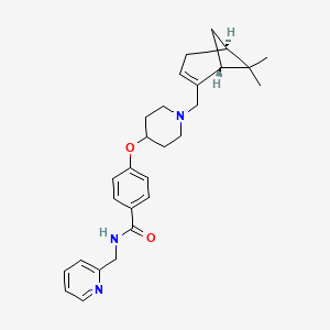 molecular formula C28H35N3O2 B4259177 4-[(1-{[(1R,5S)-6,6-dimethylbicyclo[3.1.1]hept-2-en-2-yl]methyl}-4-piperidinyl)oxy]-N-(2-pyridinylmethyl)benzamide 