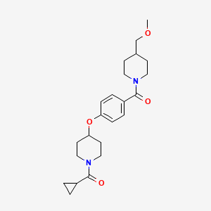 1-(cyclopropylcarbonyl)-4-(4-{[4-(methoxymethyl)-1-piperidinyl]carbonyl}phenoxy)piperidine