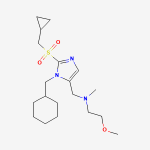 ({1-(cyclohexylmethyl)-2-[(cyclopropylmethyl)sulfonyl]-1H-imidazol-5-yl}methyl)(2-methoxyethyl)methylamine
