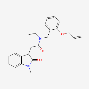 N-[2-(allyloxy)benzyl]-N-ethyl-2-(1-methyl-2-oxo-2,3-dihydro-1H-indol-3-yl)acetamide