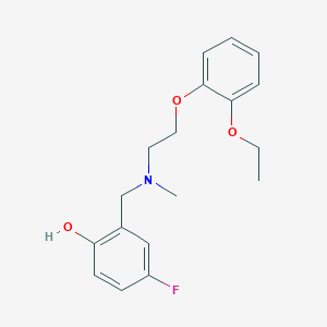 molecular formula C18H22FNO3 B4259210 2-{[[2-(2-ethoxyphenoxy)ethyl](methyl)amino]methyl}-4-fluorophenol 