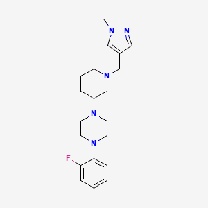 1-(2-fluorophenyl)-4-{1-[(1-methyl-1H-pyrazol-4-yl)methyl]-3-piperidinyl}piperazine