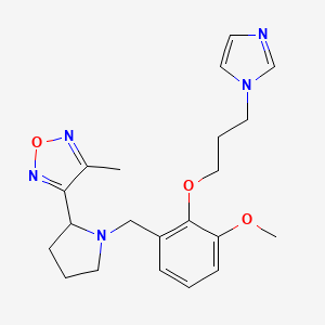 3-(1-{2-[3-(1H-imidazol-1-yl)propoxy]-3-methoxybenzyl}pyrrolidin-2-yl)-4-methyl-1,2,5-oxadiazole